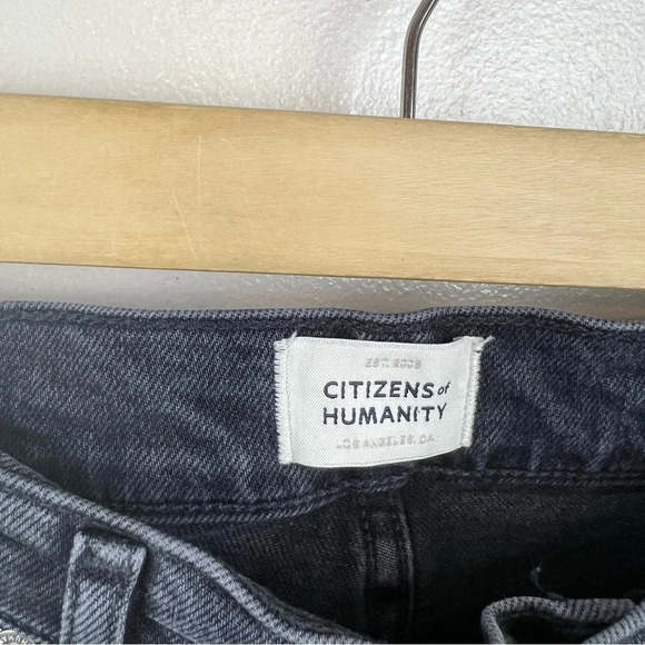 Citizens of Humanity Emannuelle Boot Cut Jeans Size 24 Faded Black Mid Rise - Picture 3 of 11